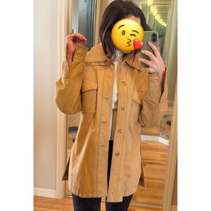 1970s Vintage Unisex Tan Spanish Leather Jacket